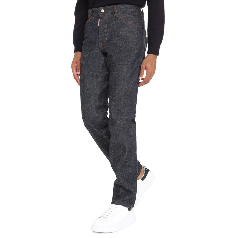 Dsquared² Blaue Baumwoll-Skinny-Jeans