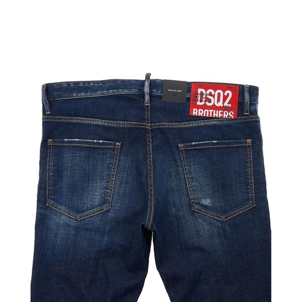 Dsquared² Blaue Baumwoll-Skinny-Jeans
