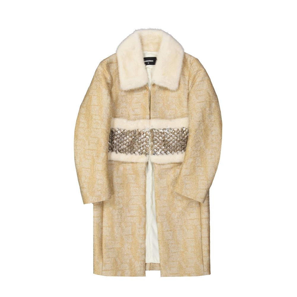 Dsquared² Beiger Polyamid-Mantel