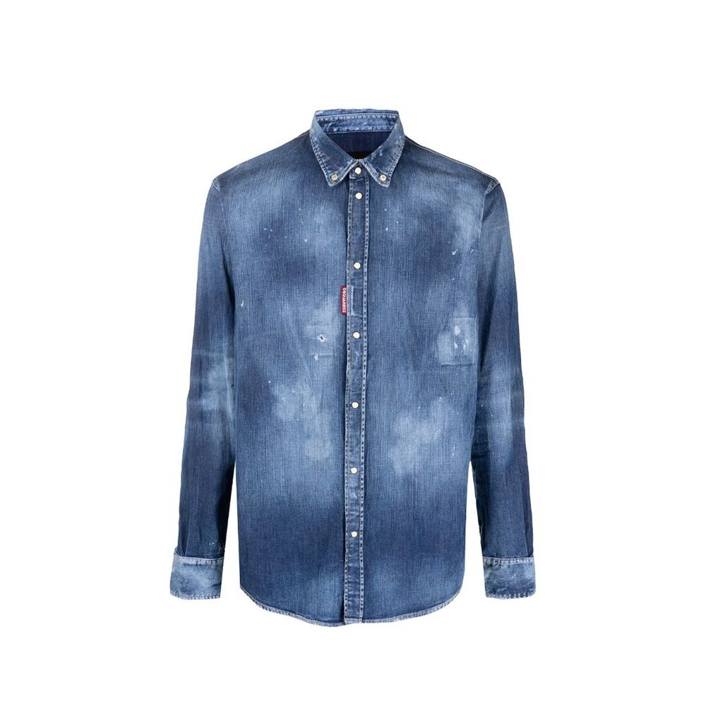 Dsquared² Blaues Denim-Hemd