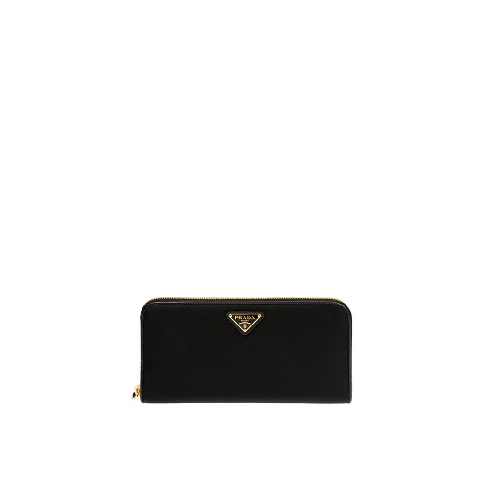 Prada Schwarzes Nylon Portemonnaie