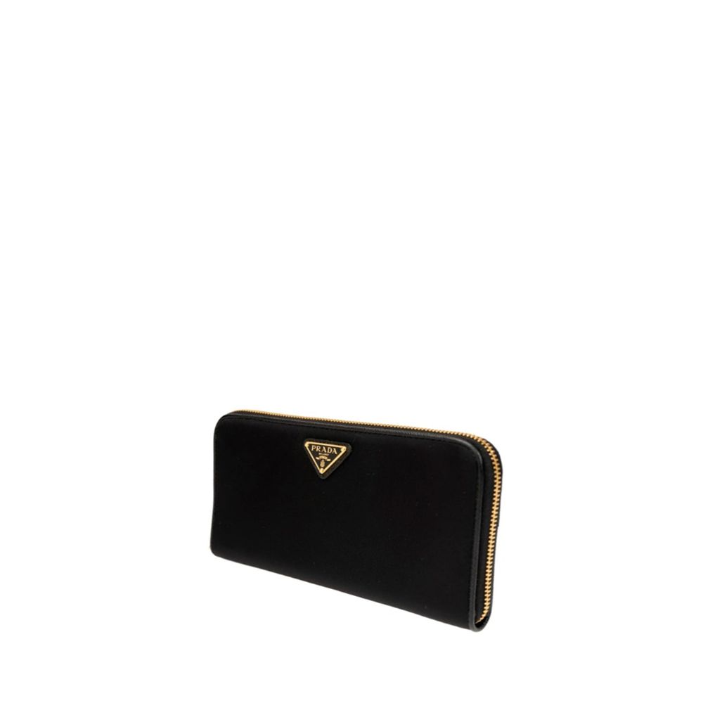 Prada Schwarzes Nylon Portemonnaie