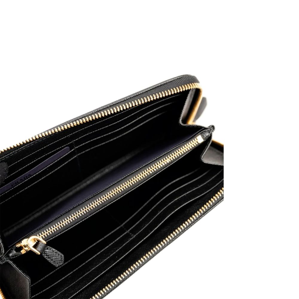 Prada Schwarzes Nylon Portemonnaie