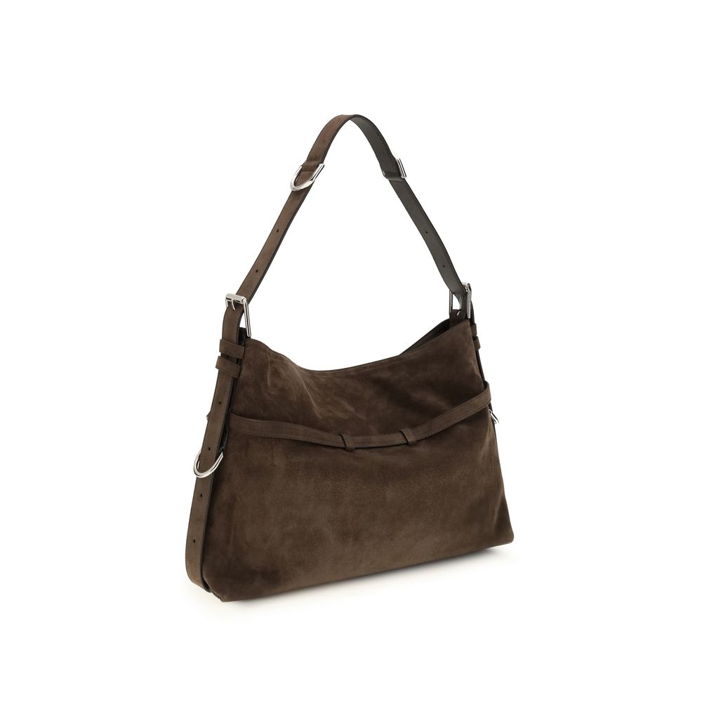 Givenchy Schwarze Bos Taurus Kalbsleder Schultertasche