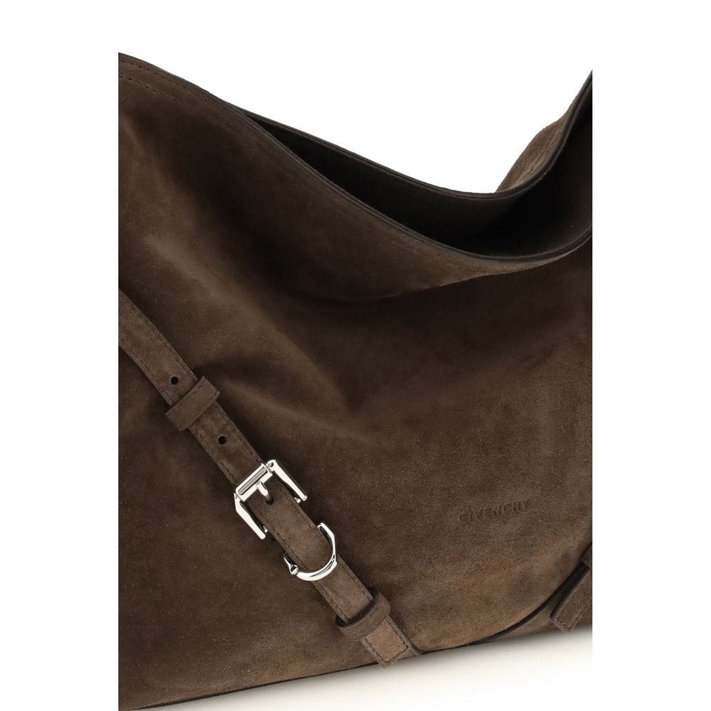 Givenchy Schwarze Bos Taurus Kalbsleder Schultertasche