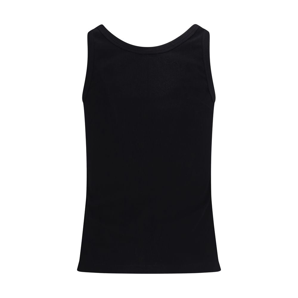 Versace Schwarze Baumwoll-Tanktops