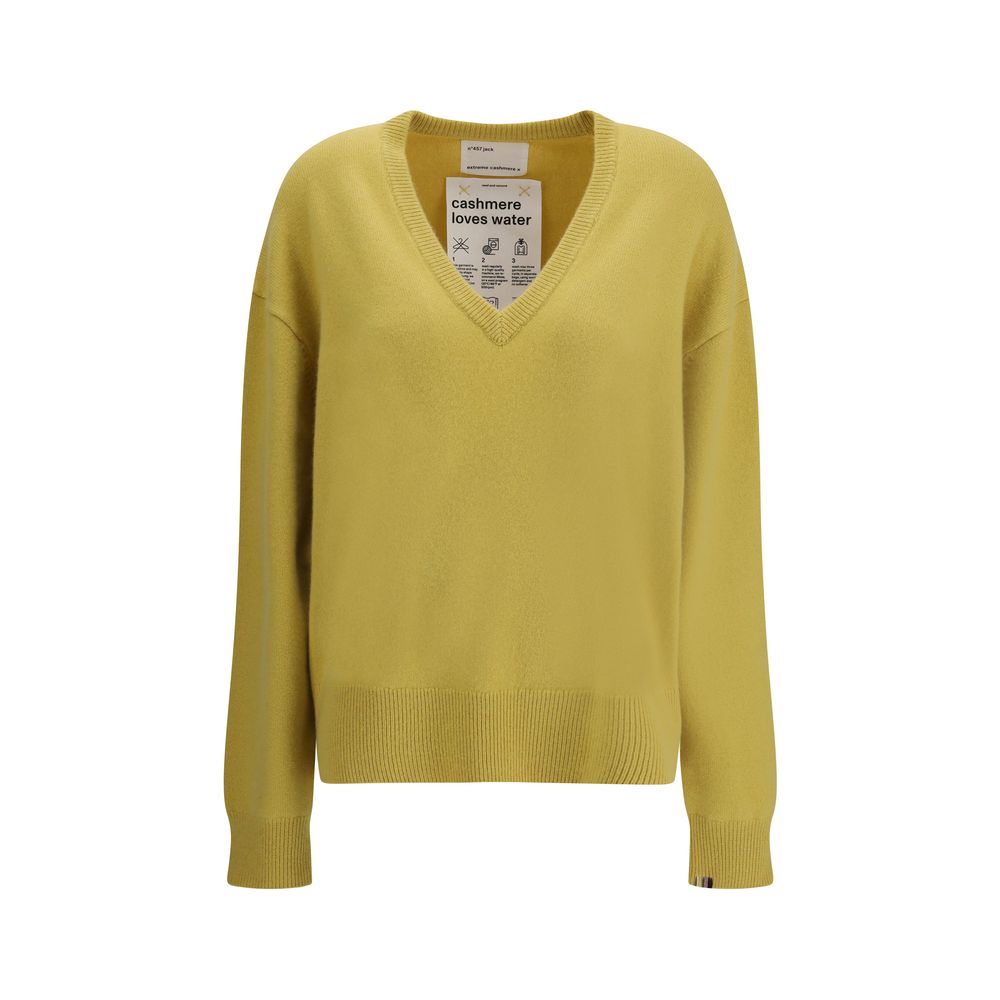 Extreme Cashmere Zweifarbiger Kaschmir-Pullover