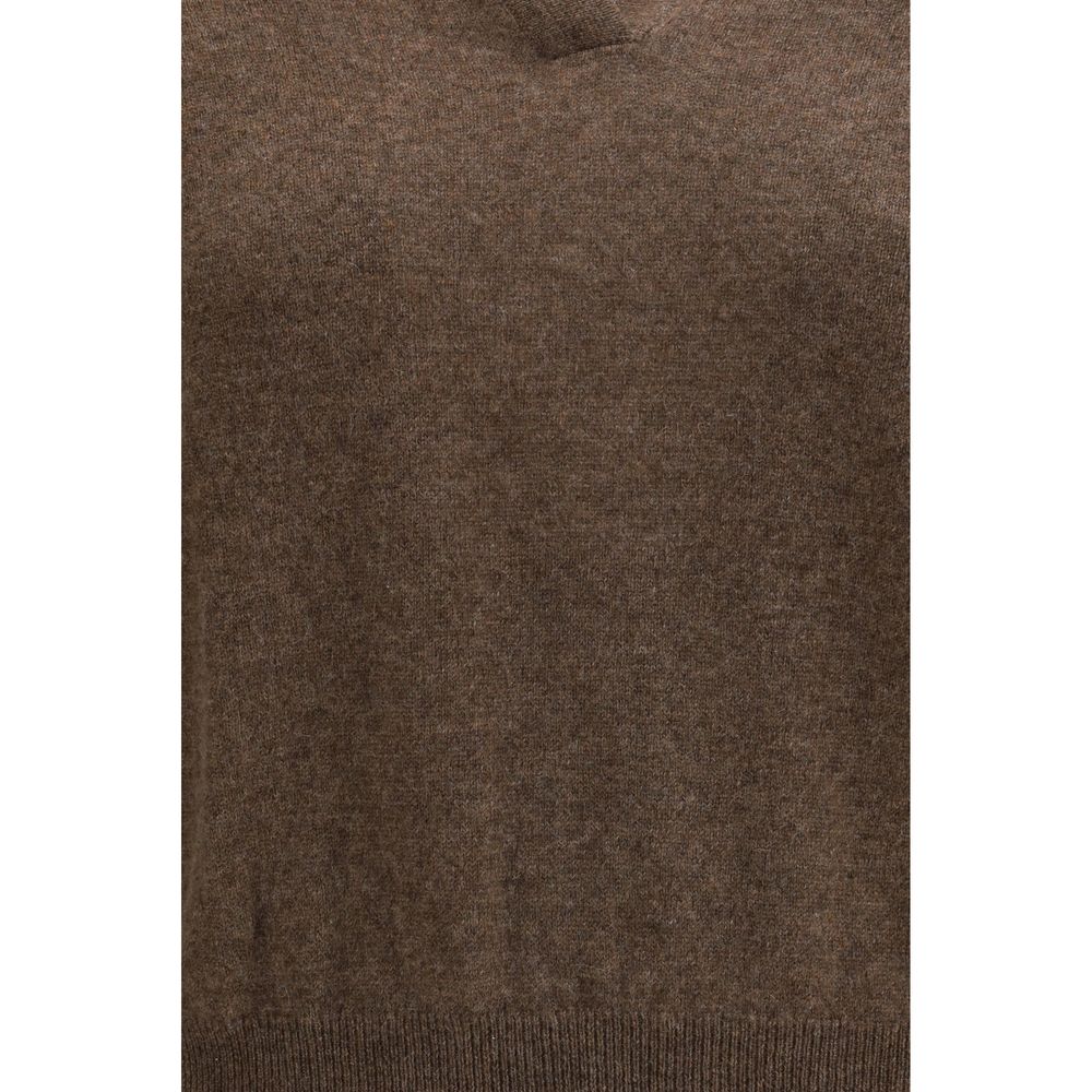 Lisa Yang Brauner Kaschmir-Pullover