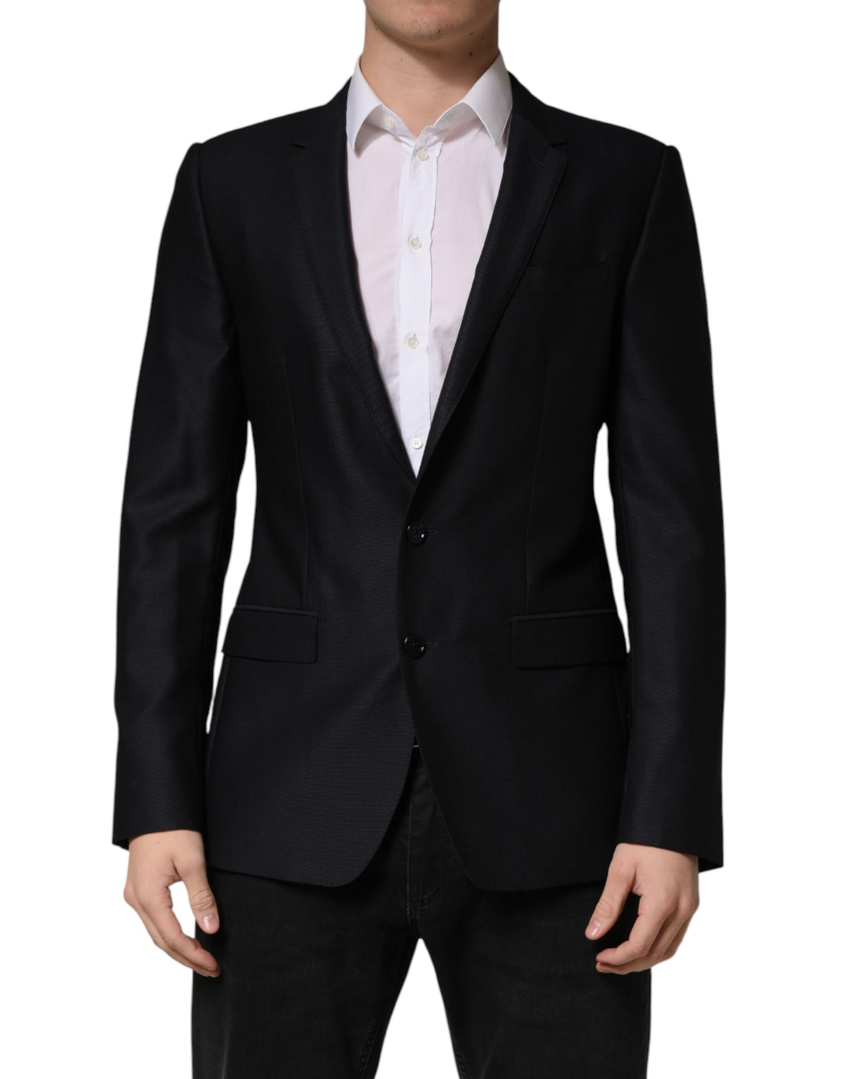 Dolce & Gabbana Schwarzer MARTINI Sakko mit Einreiher
