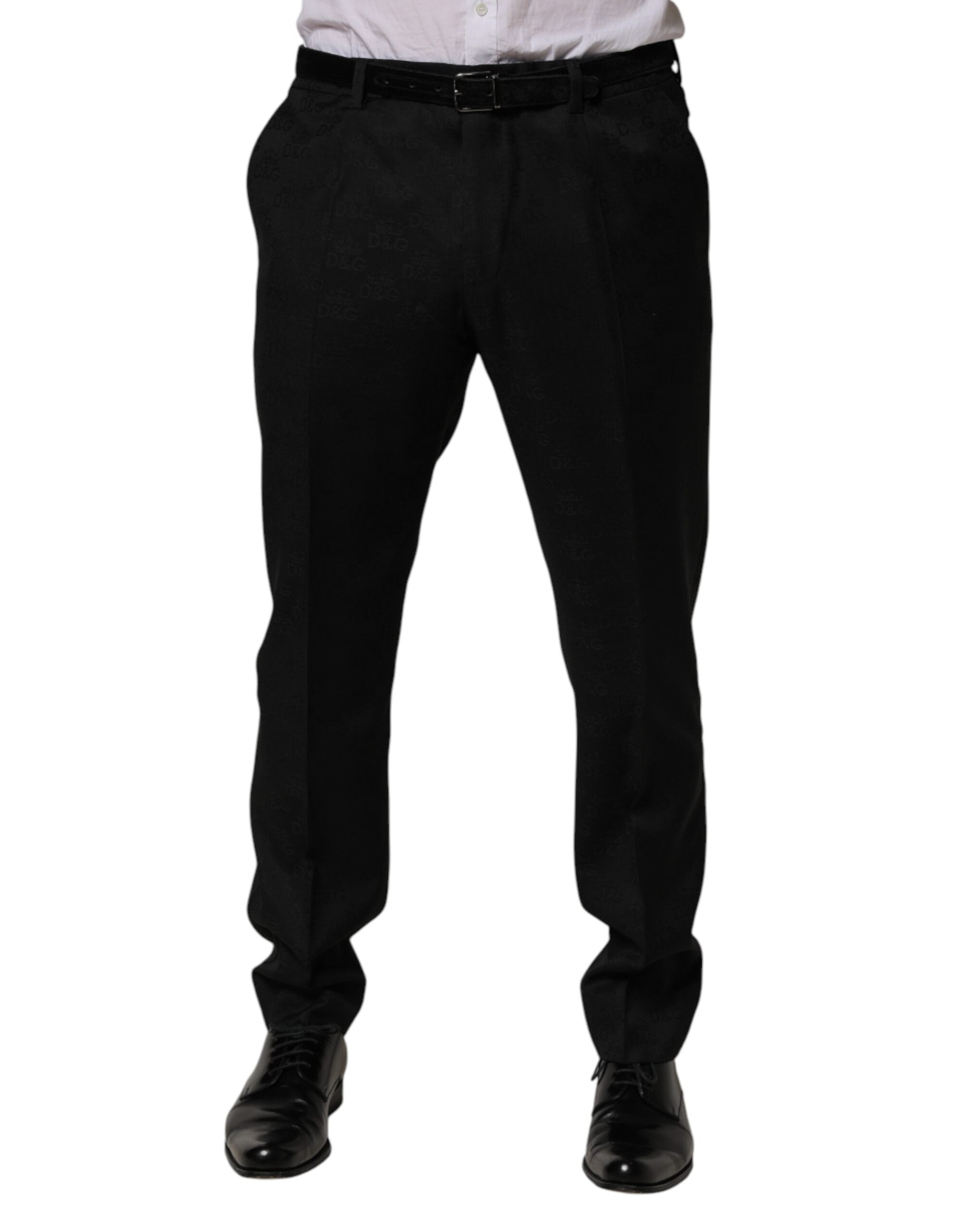 Dolce & Gabbana Schwarze Woll-Skinny-Hose für formelle Anlässe