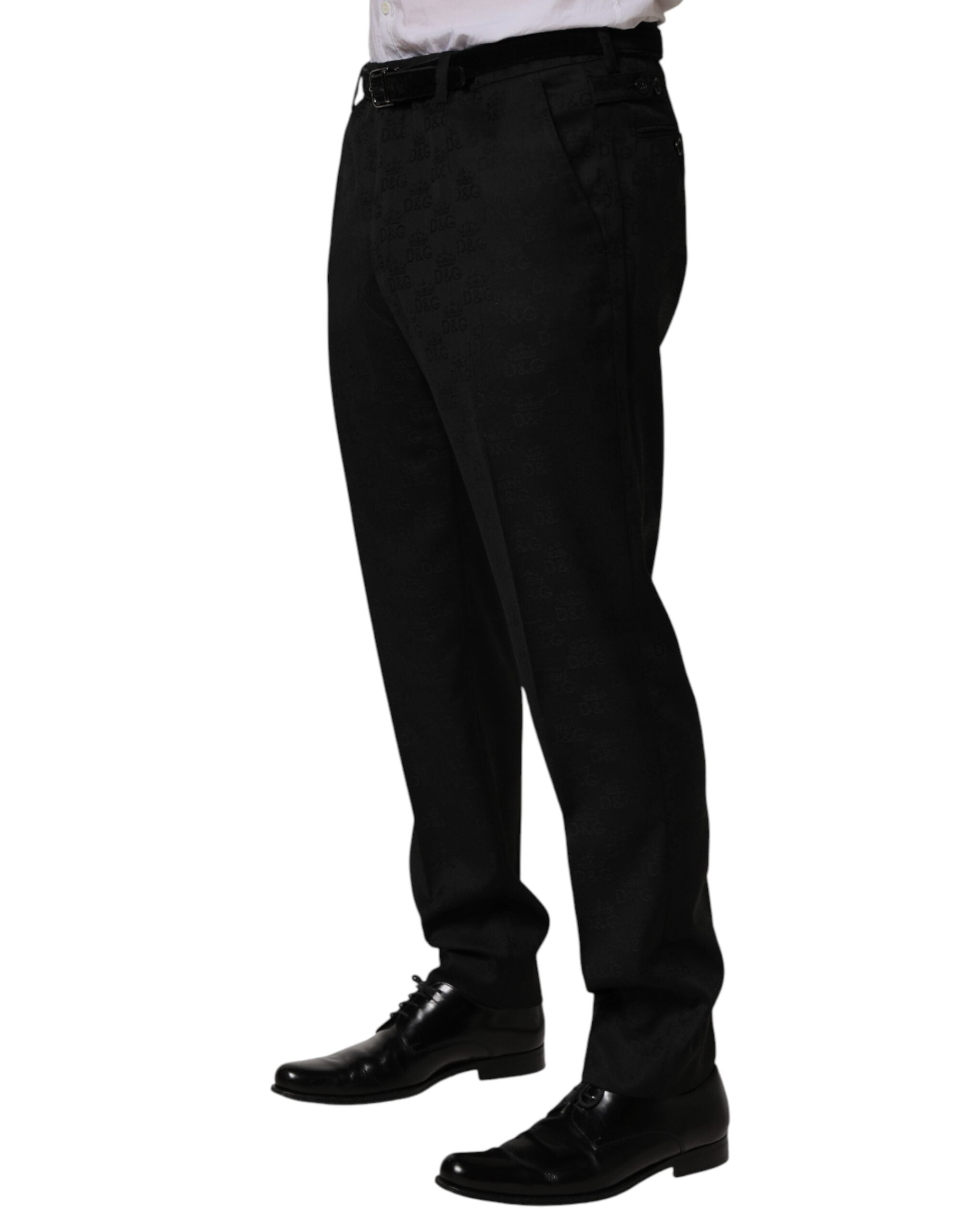 Dolce & Gabbana Schwarze Woll-Skinny-Hose für formelle Anlässe