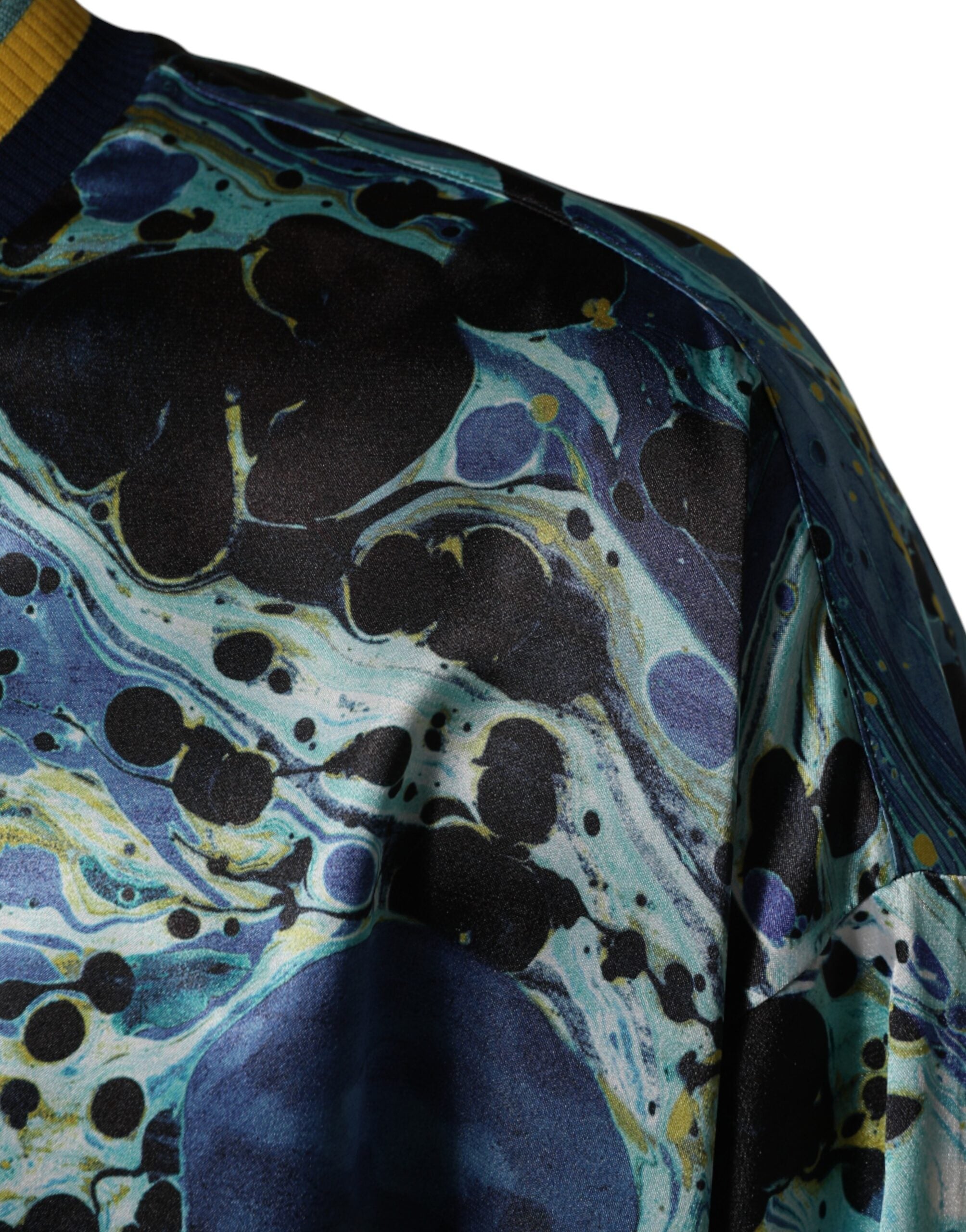 Dolce & Gabbana Mehrfarbiger Pullover im Marmor-Look