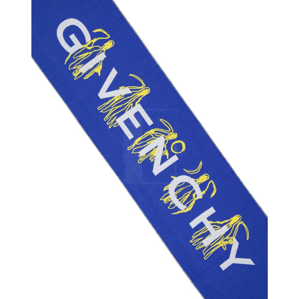 Givenchy Blaues Seidenschal