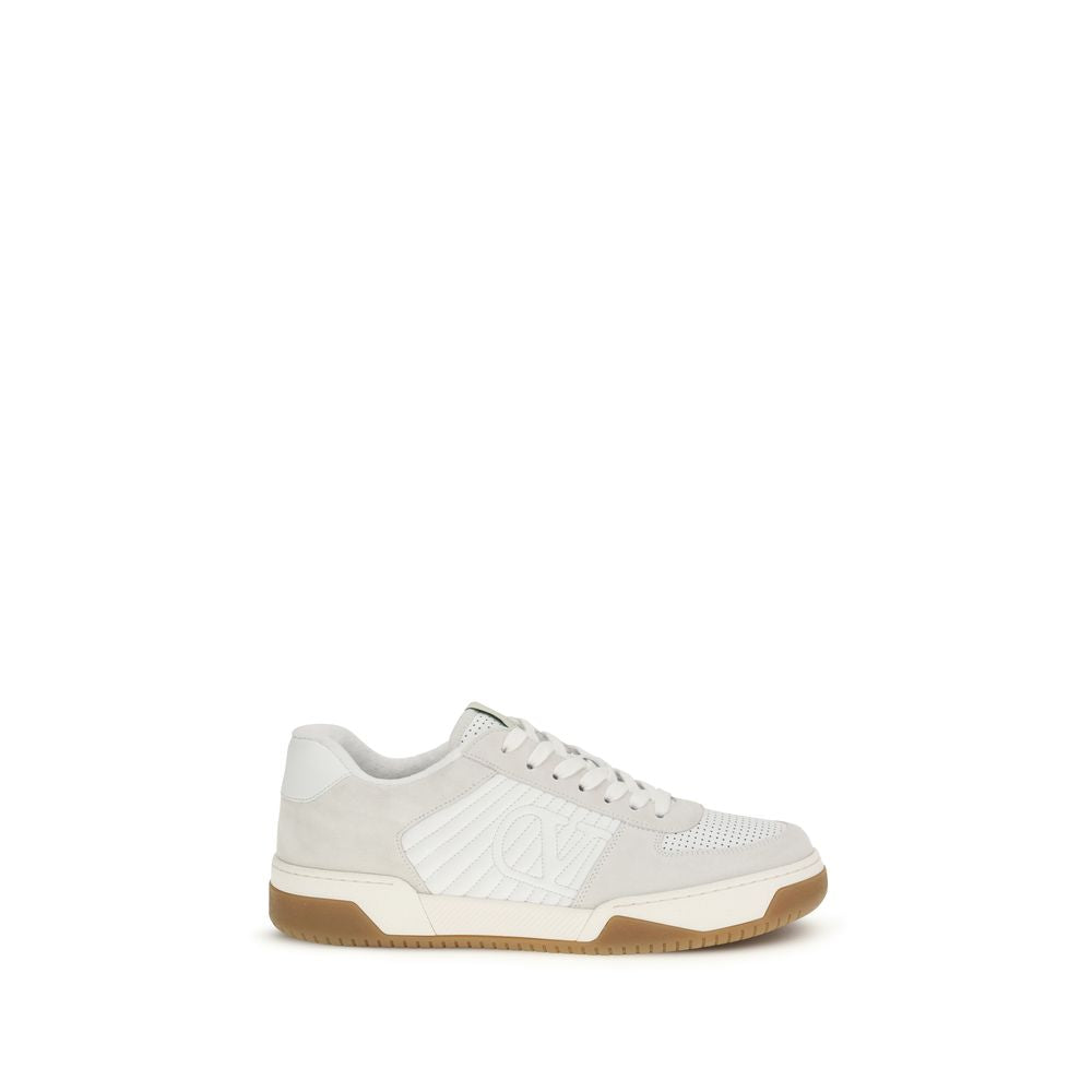 Valentino Garavani Weiße Kalbsleder Bos Taurus Athletic Sneaker