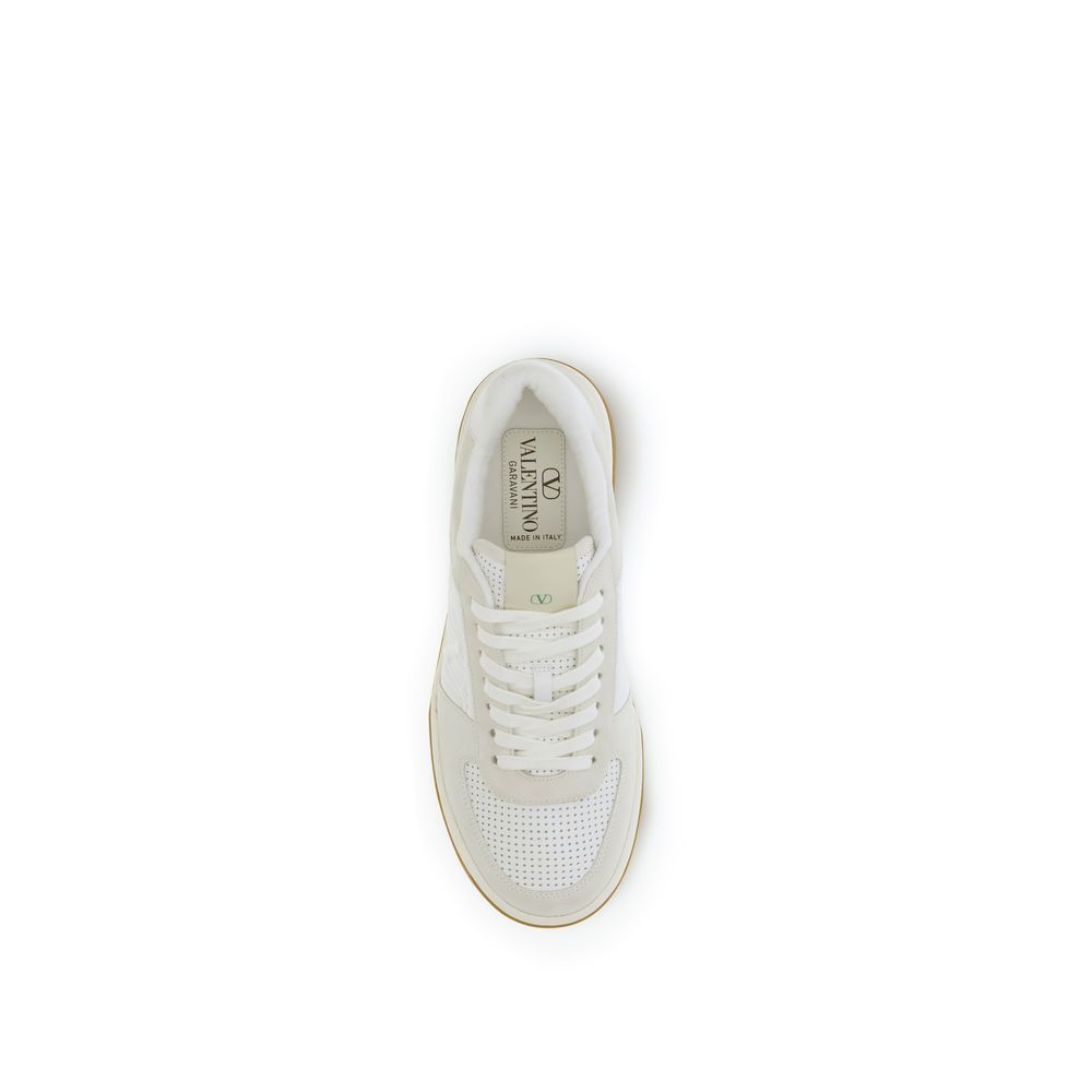 Valentino Garavani Weiße Kalbsleder Bos Taurus Athletic Sneaker