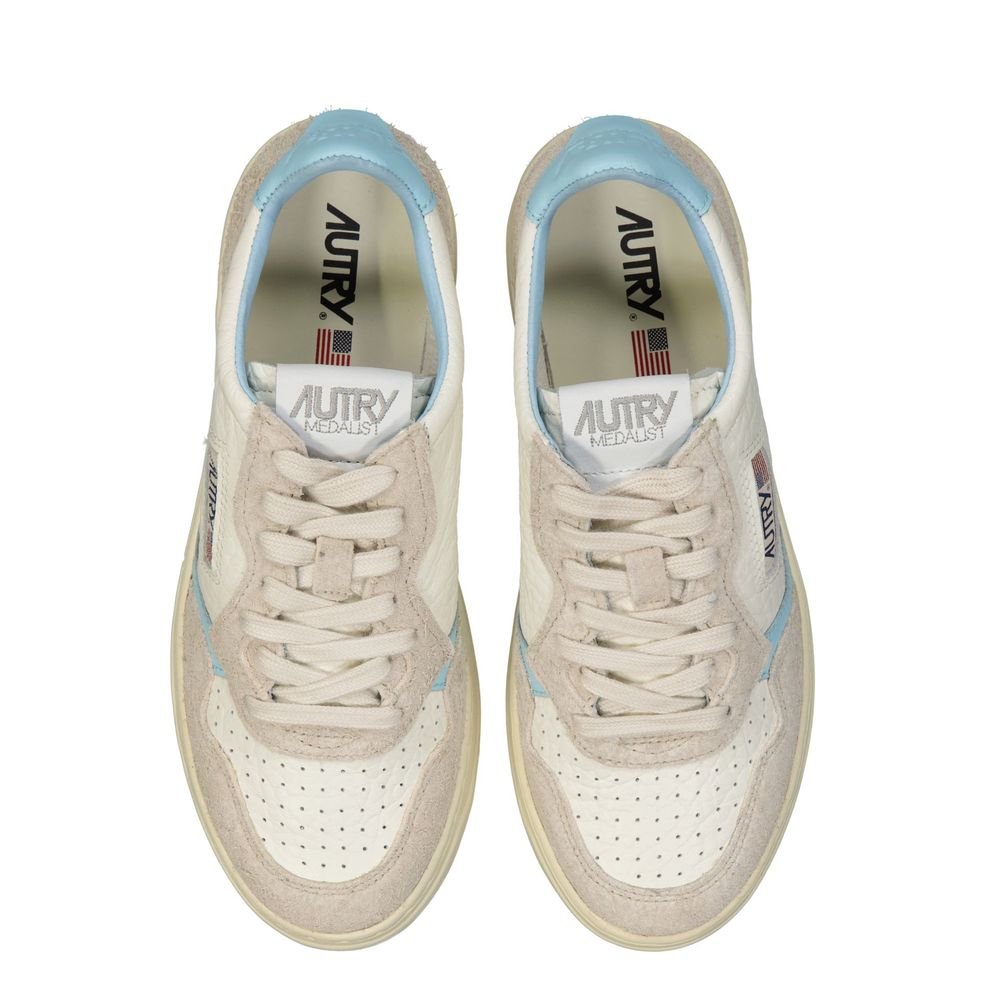 Autry Weiße Leder-Sneaker