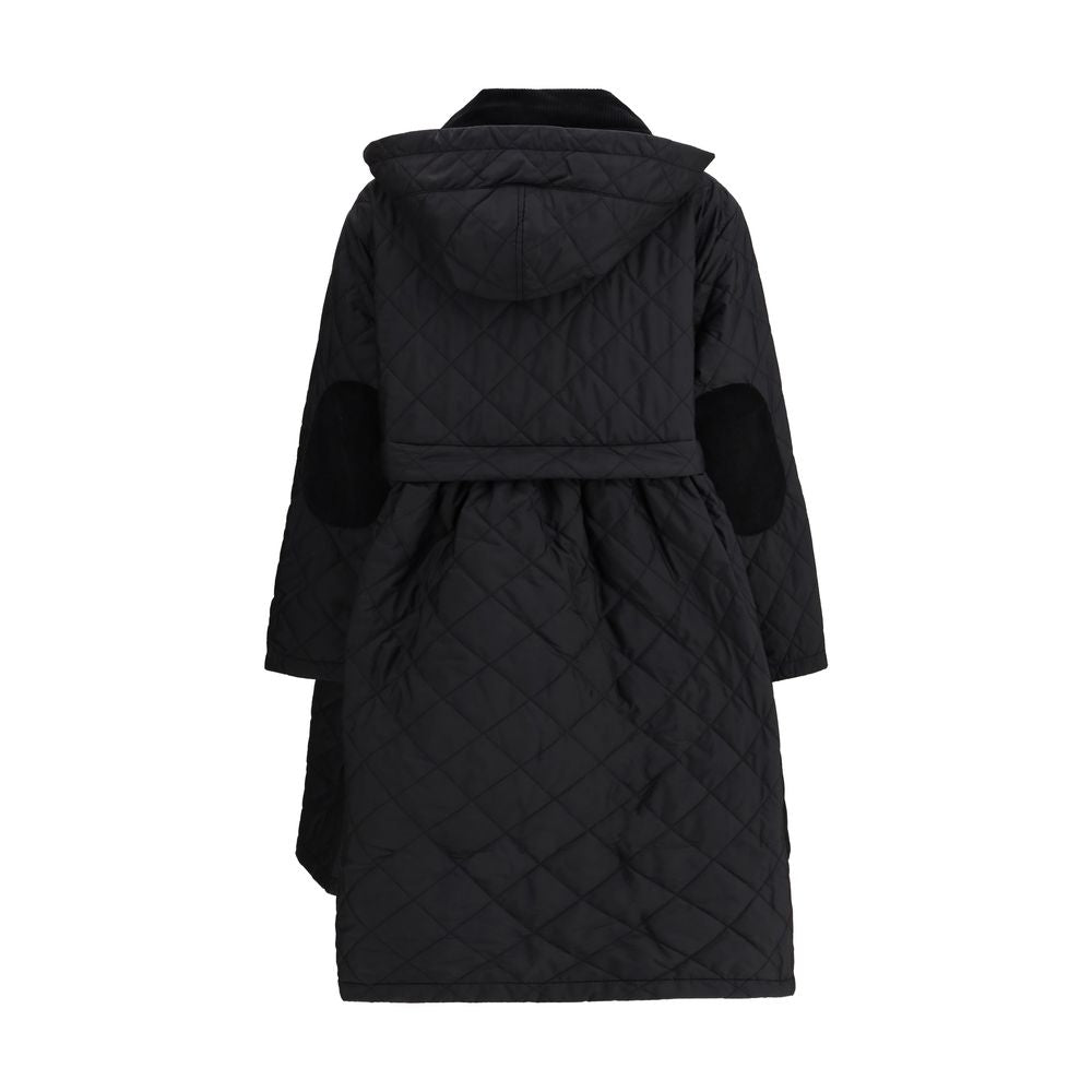 Barbour Schwarzer Polyester-Mantel