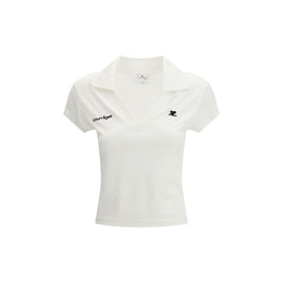 Courrèges Weißes Poloshirt aus Baumwolle