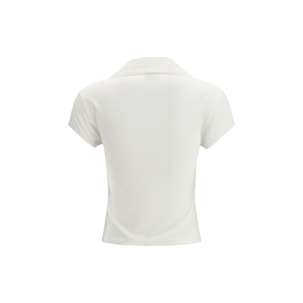 Courrèges Weißes Poloshirt aus Baumwolle