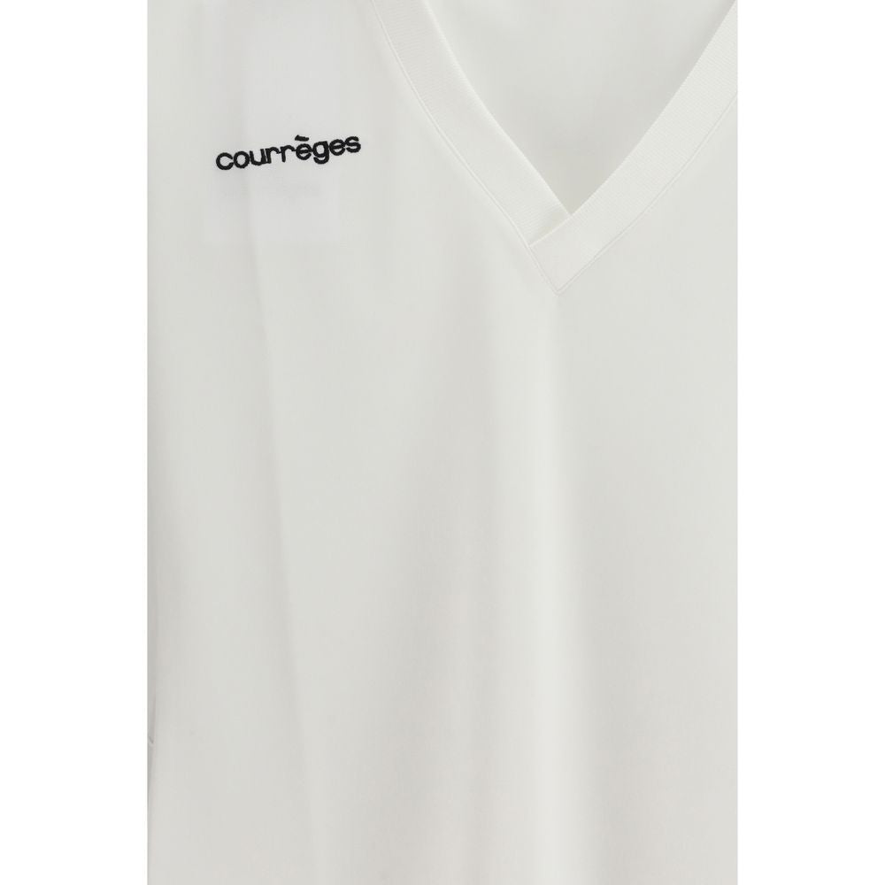 Courrèges Weißes Poloshirt aus Baumwolle
