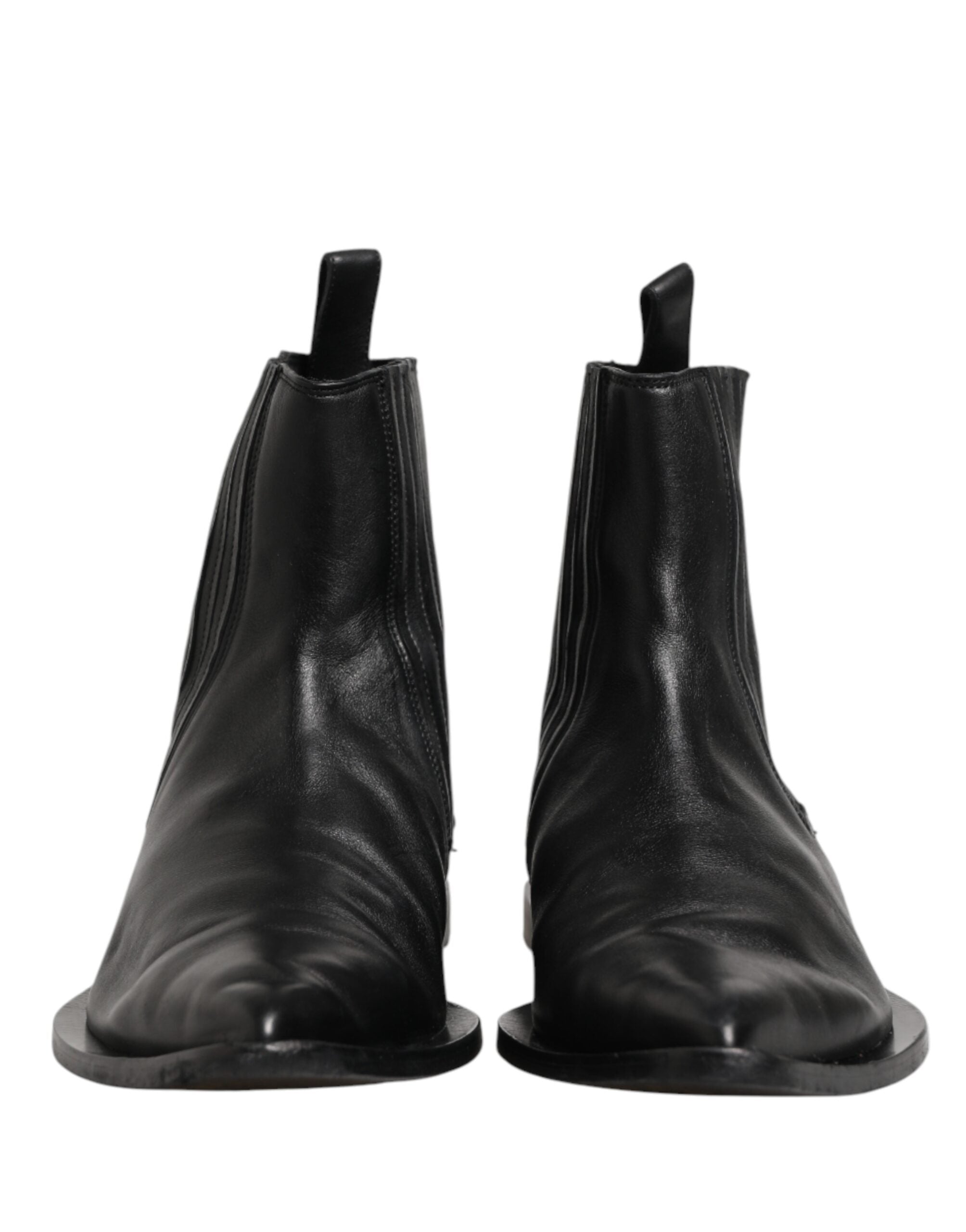 Dolce & Gabbana Schwarze Chelsea Herren Kurzschaft Stiefel Schuhe