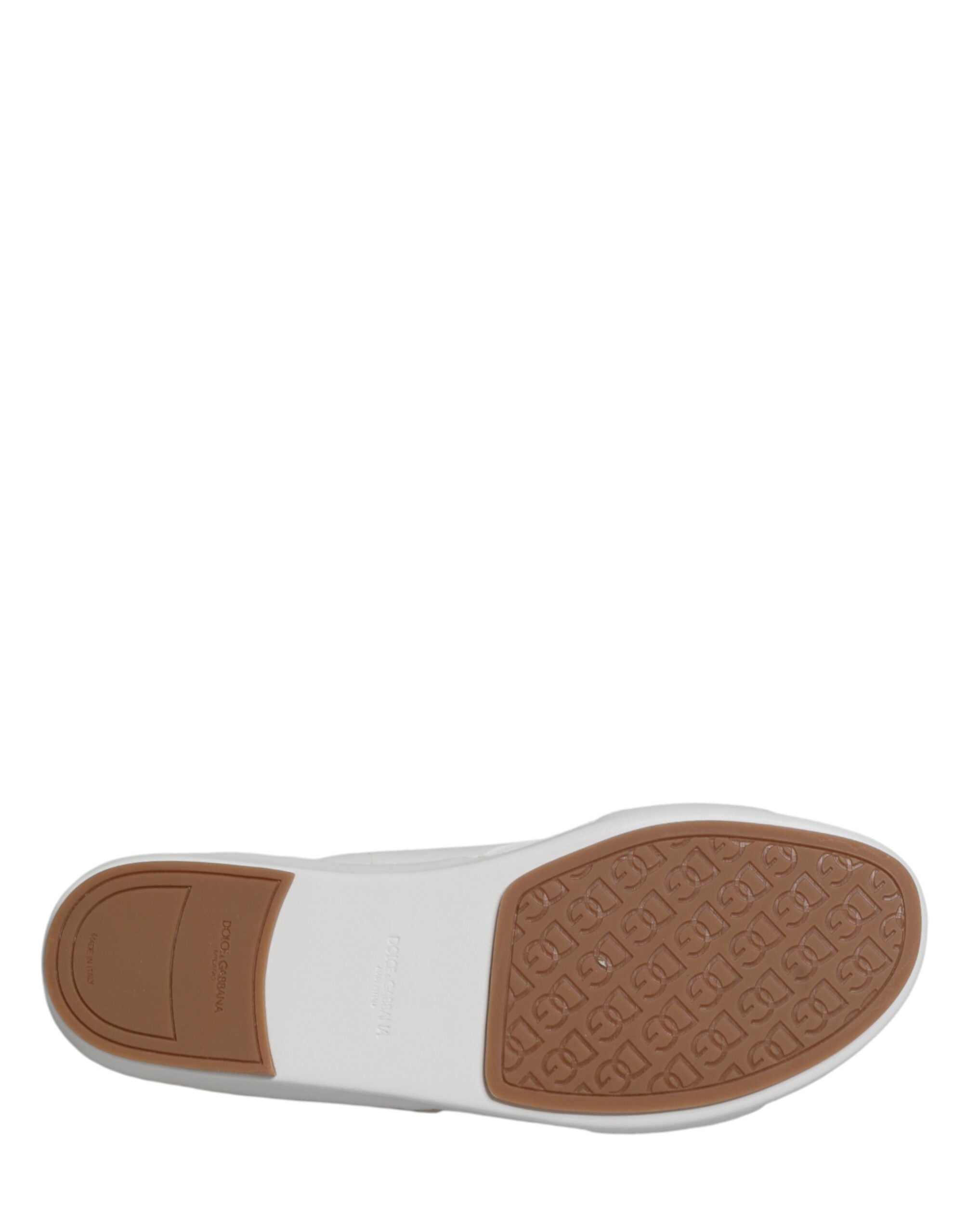 Dolce & Gabbana Weiße DG Cutout Slides Hausschuhe Ballerinas