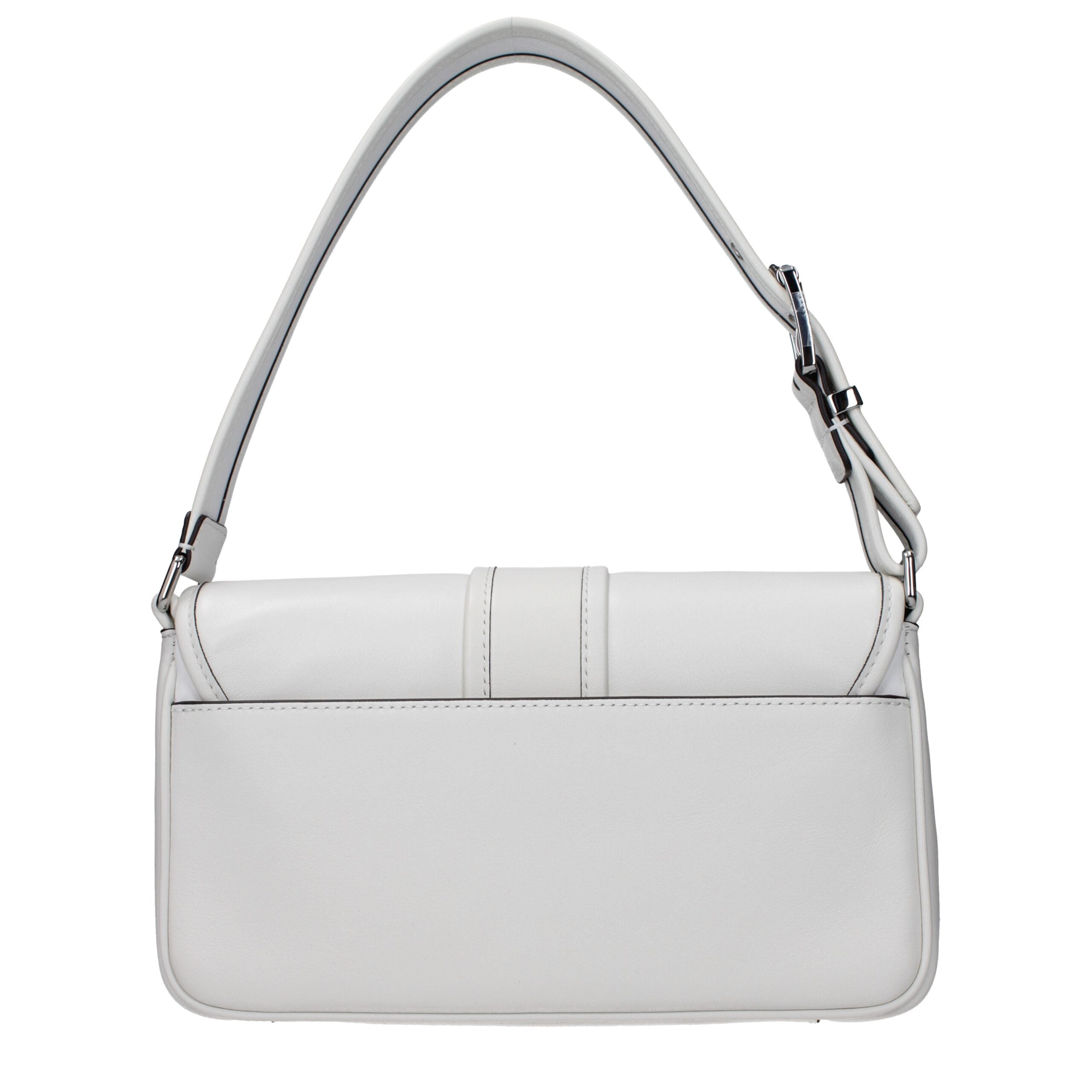 Michael Kors Weiße Leder Schultertasche