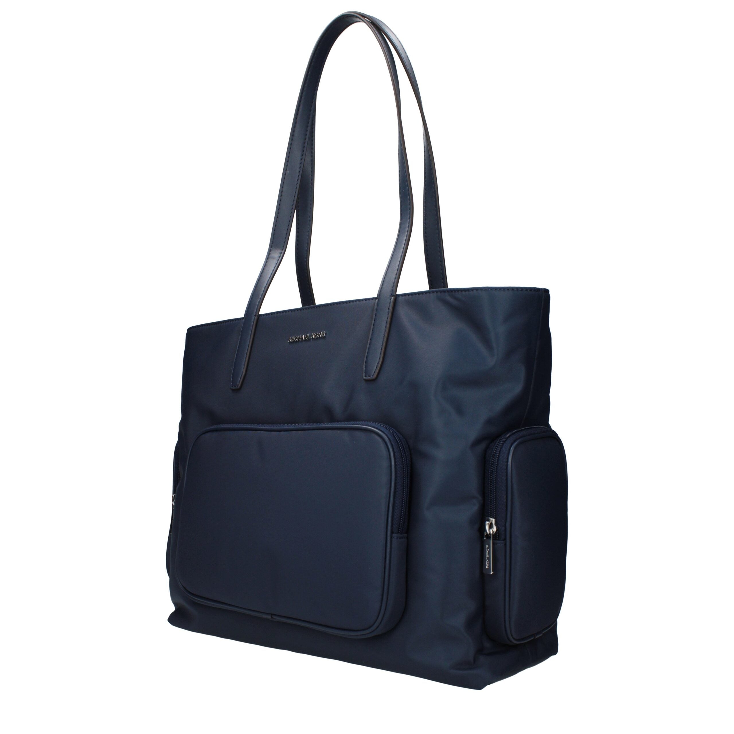 Michael Kors Blaue Stoff-Umhängetasche