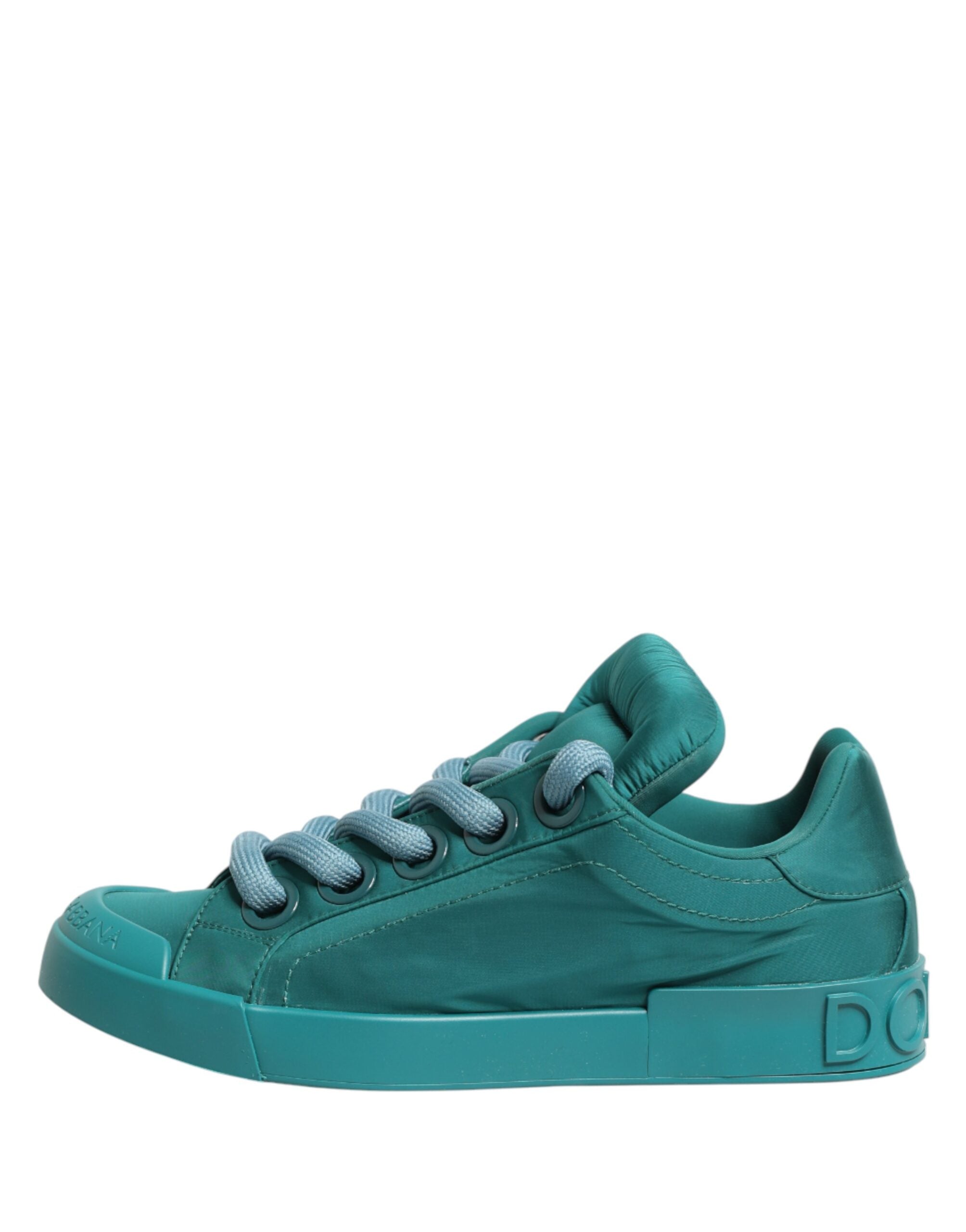Dolce & Gabbana Teal Portofino Herren Low-Top-Sneaker