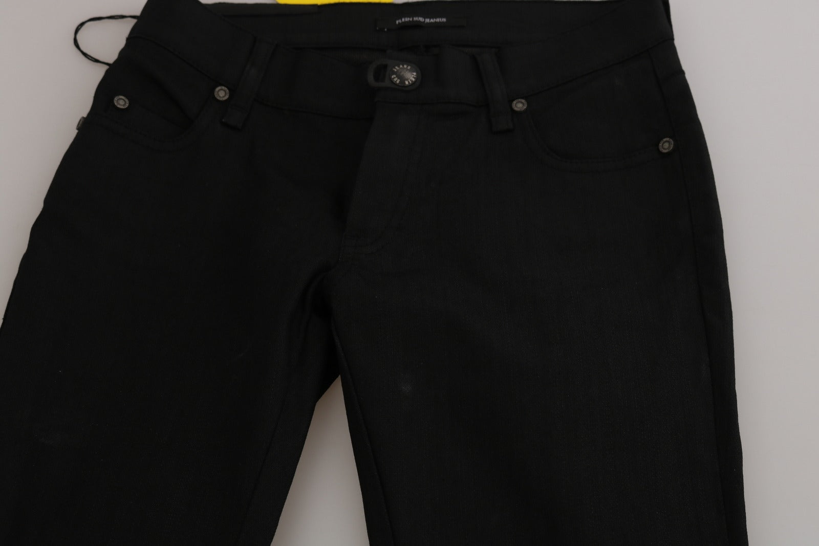 PLEIN SUD Schwarze Skinny Jeans aus Baumwolle mit mittlerer Taille