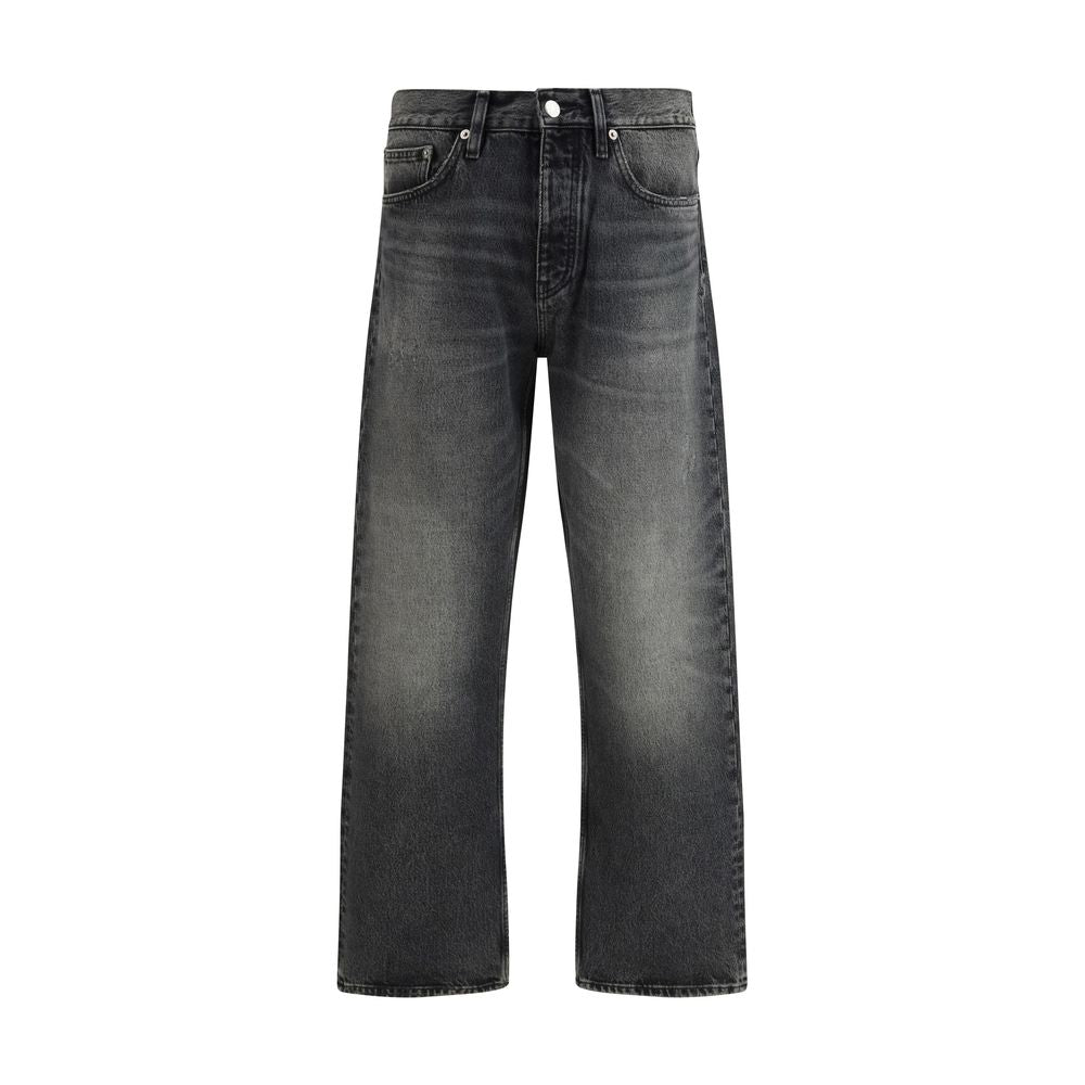 Sunflower Schwarze Baumwolljeans im Relaxed Fit