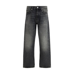 Sunflower Schwarze Baumwolljeans im Relaxed Fit