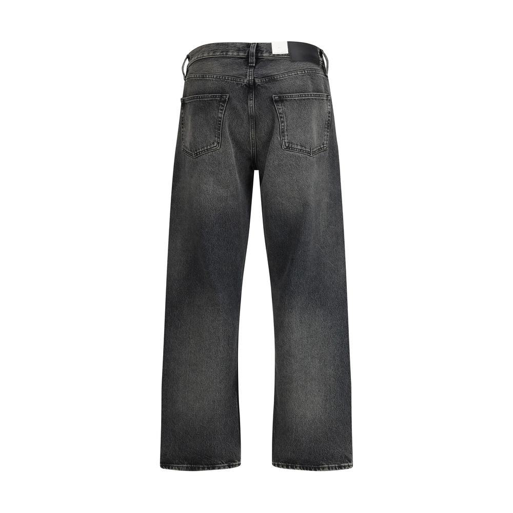 Sunflower Schwarze Baumwolljeans im Relaxed Fit