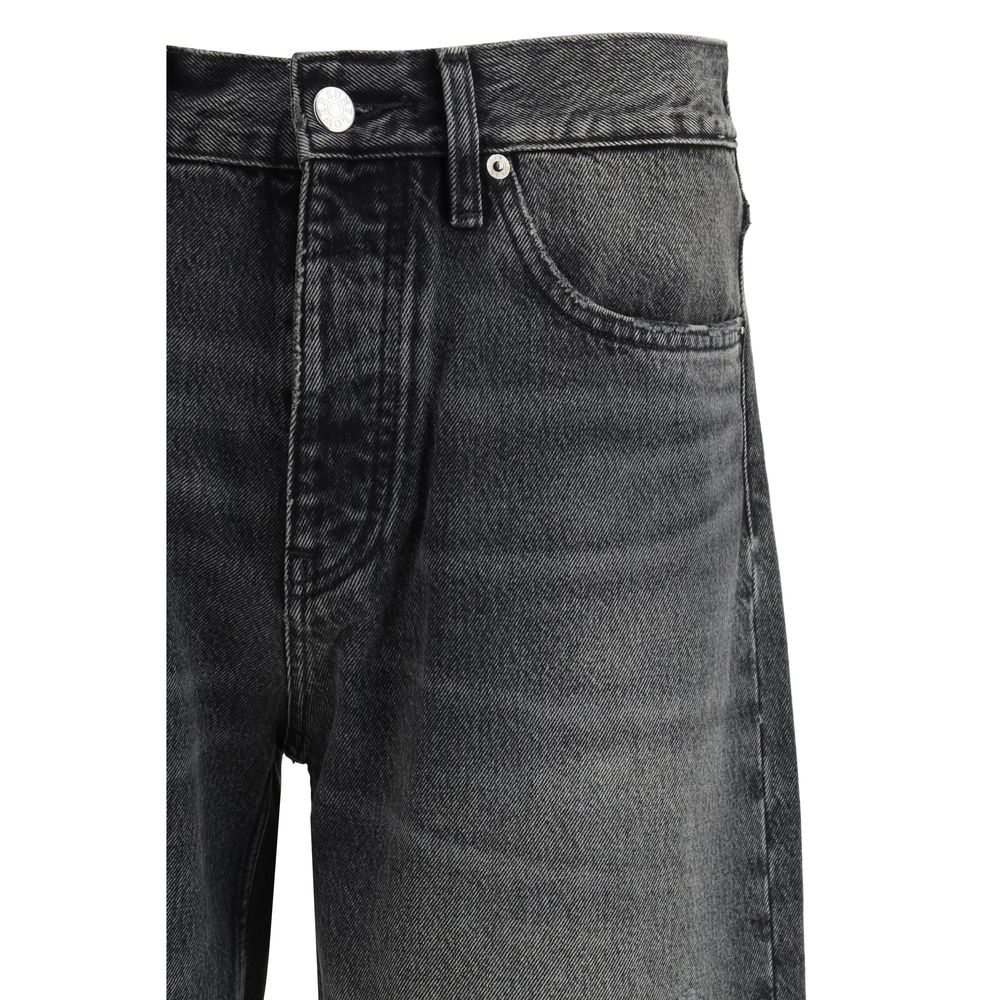 Sunflower Schwarze Baumwolljeans im Relaxed Fit