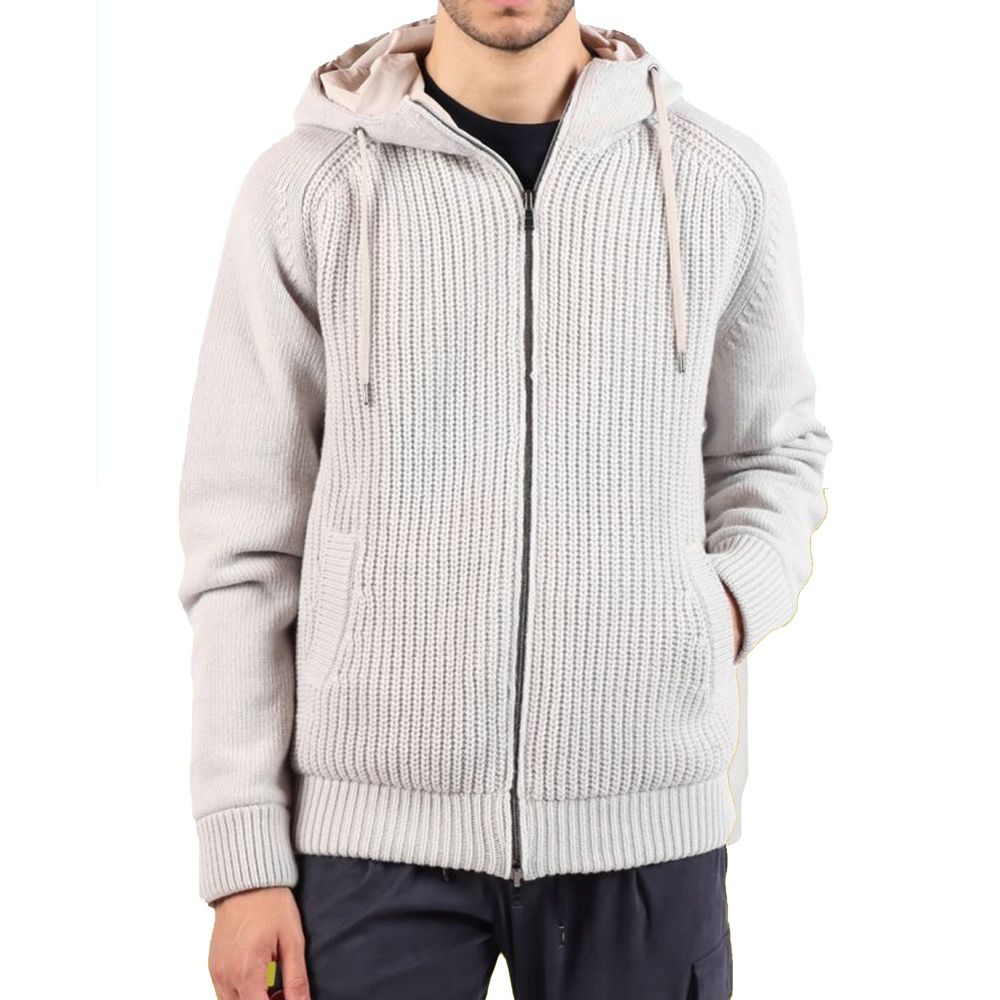 Herno Grauer Woll-Bomber