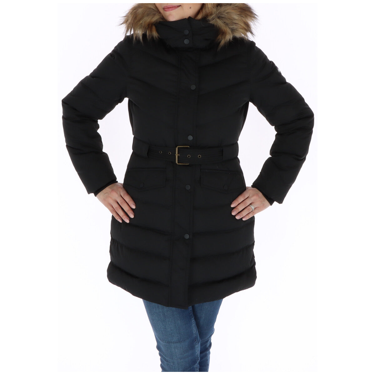Pepe Jeans Schwarzer Polyester-Mantel