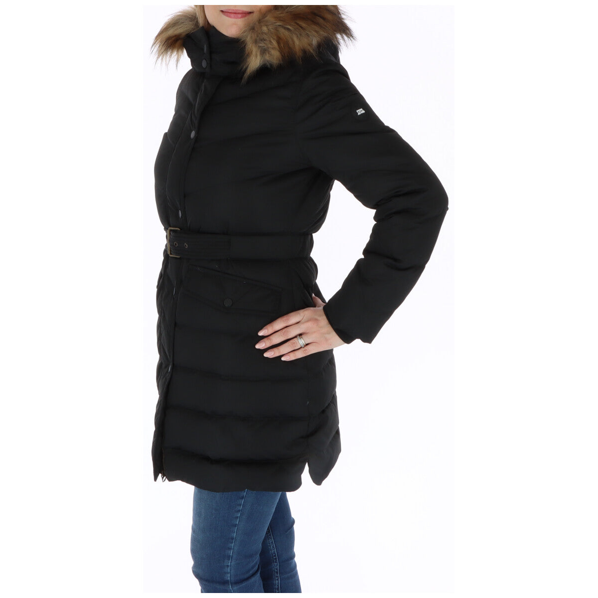 Pepe Jeans Schwarzer Polyester-Mantel