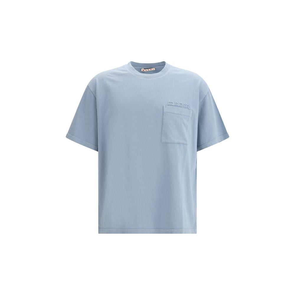 Marni Blaues Baumwoll-T-Shirt