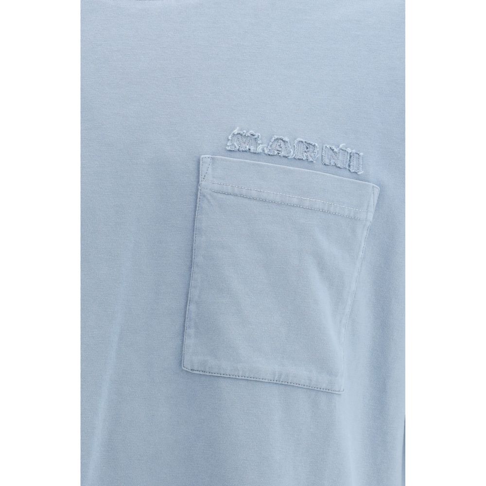 Marni Blaues Baumwoll-T-Shirt