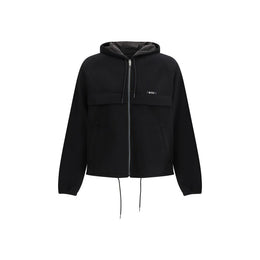 Prada Schwarze Shell-Jacke aus Polyester