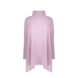 Herno Lila Wickelwolle-Poncho