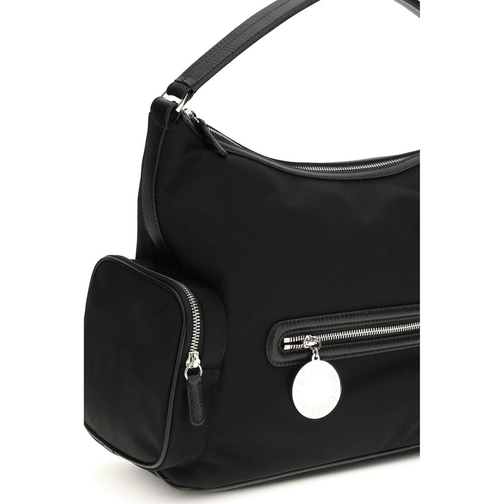 Stella McCartney Schwarze Bos Taurus Kalbsleder Schultertasche