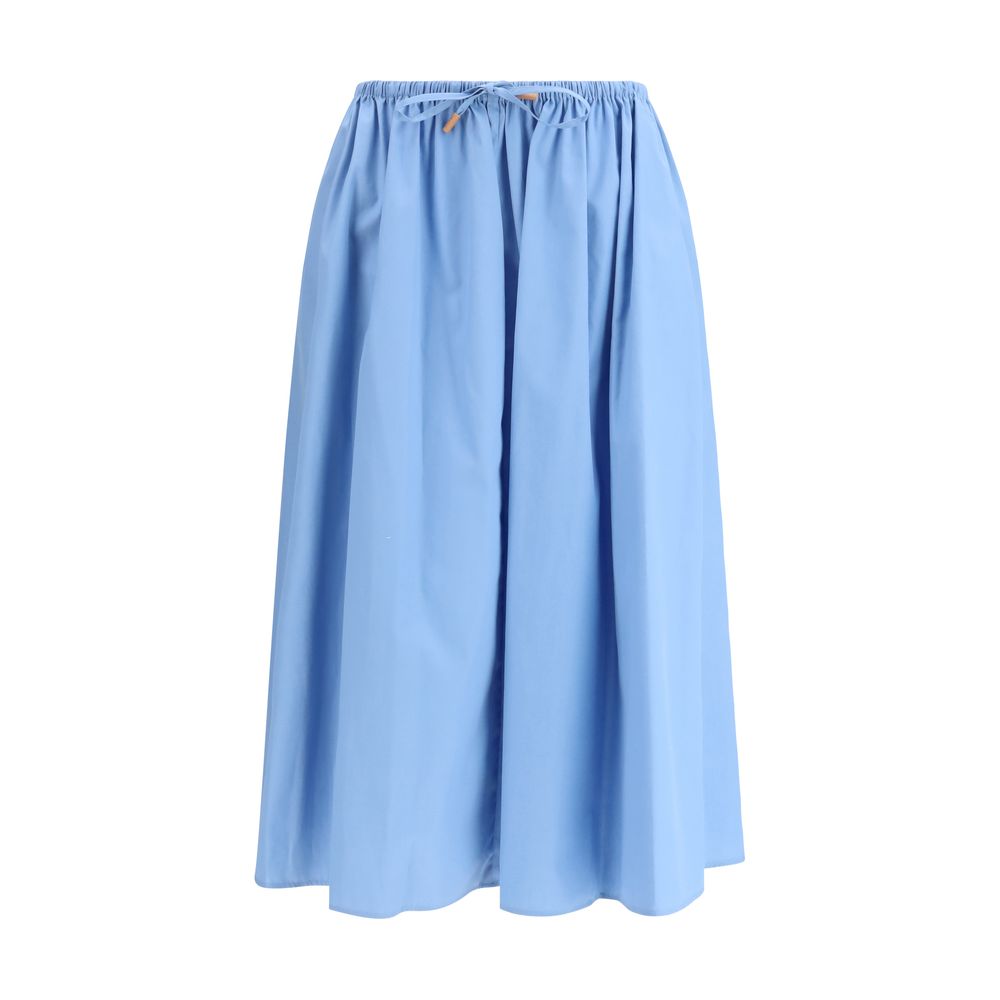 Marni Blaue Baumwoll-Midirock