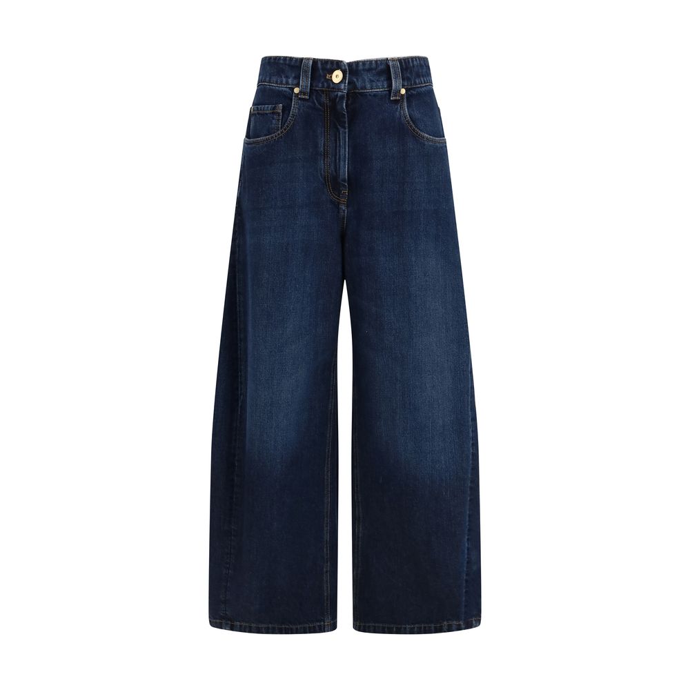 Brunello Cucinelli Blaue Baumwolljeans Denim
