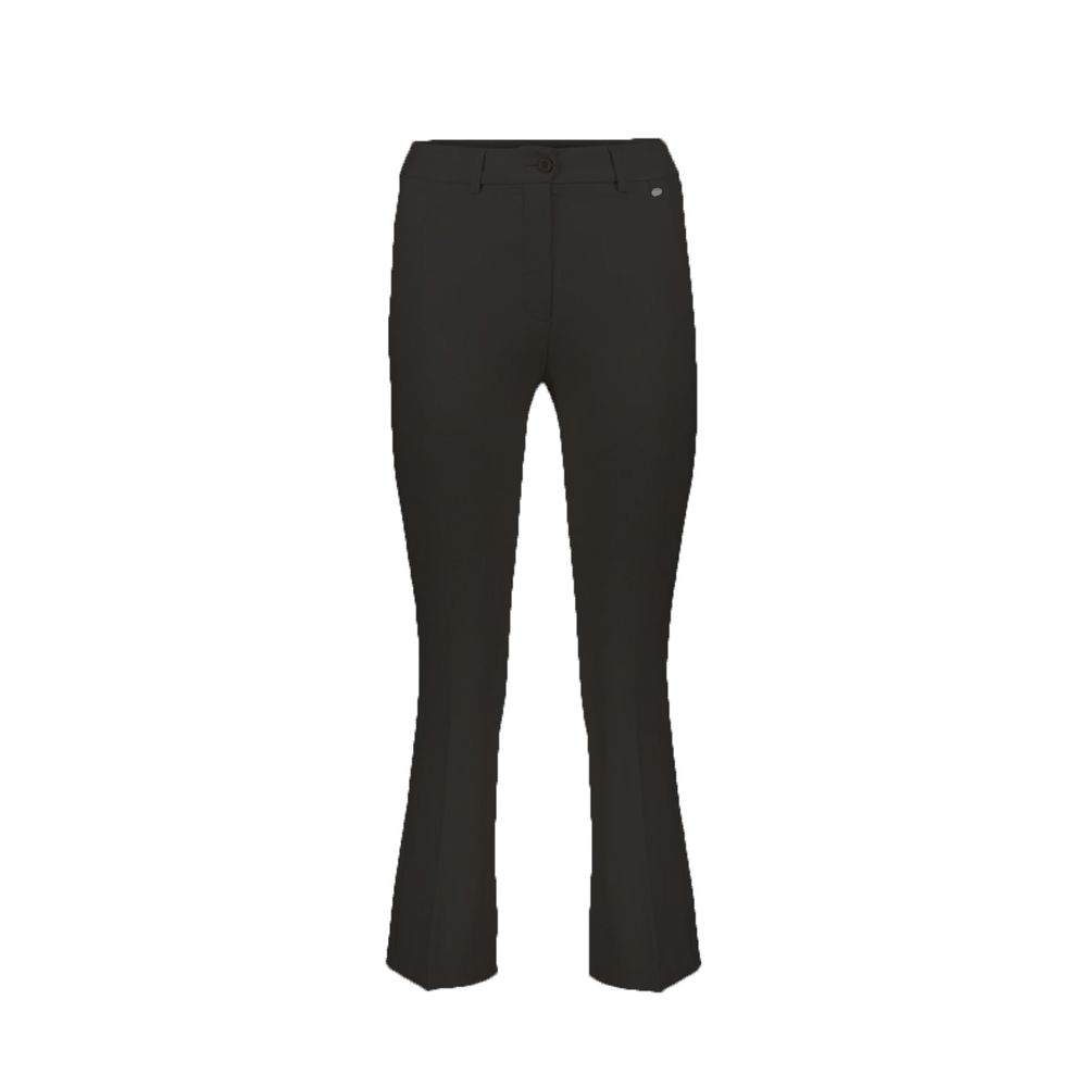 Herno Schwarze ausgestellte Hose aus Elasthan