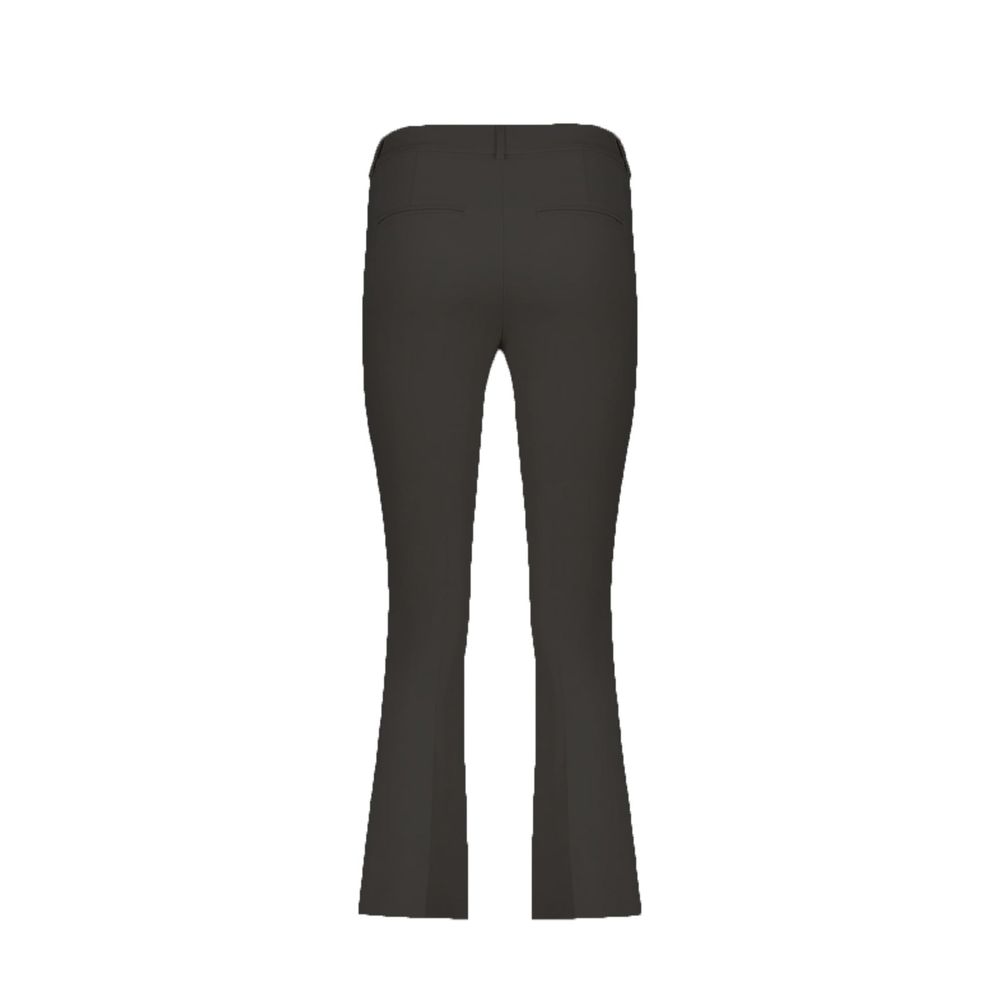 Herno Schwarze ausgestellte Hose aus Elasthan