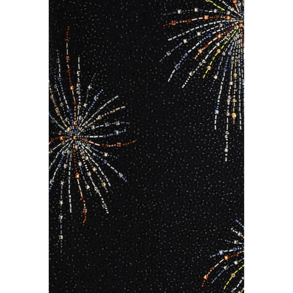 Staud Schwarzes Nylon-Freizeitkleid