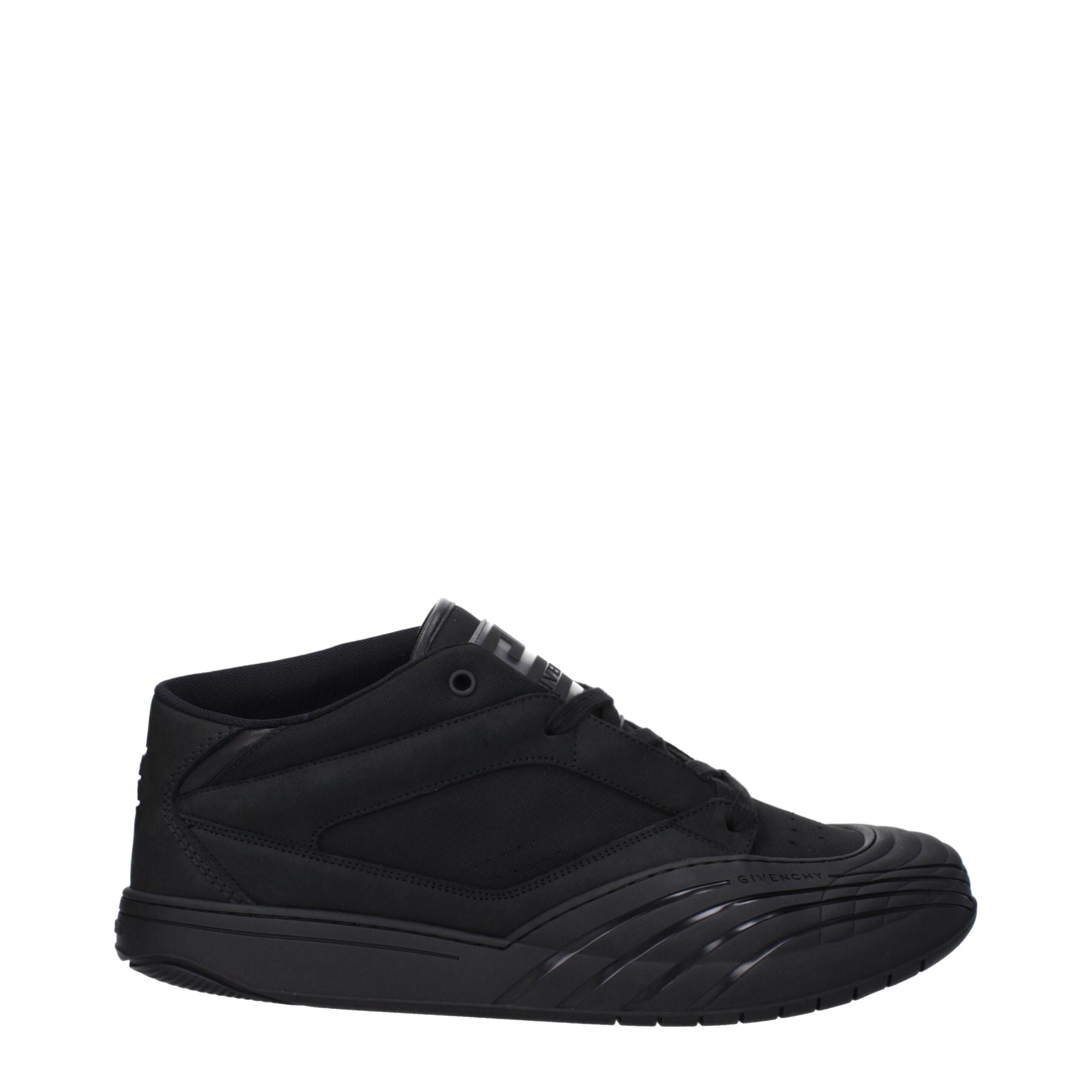 Givenchy Schwarze Stoff-Sneaker mit niedrigem Schaft