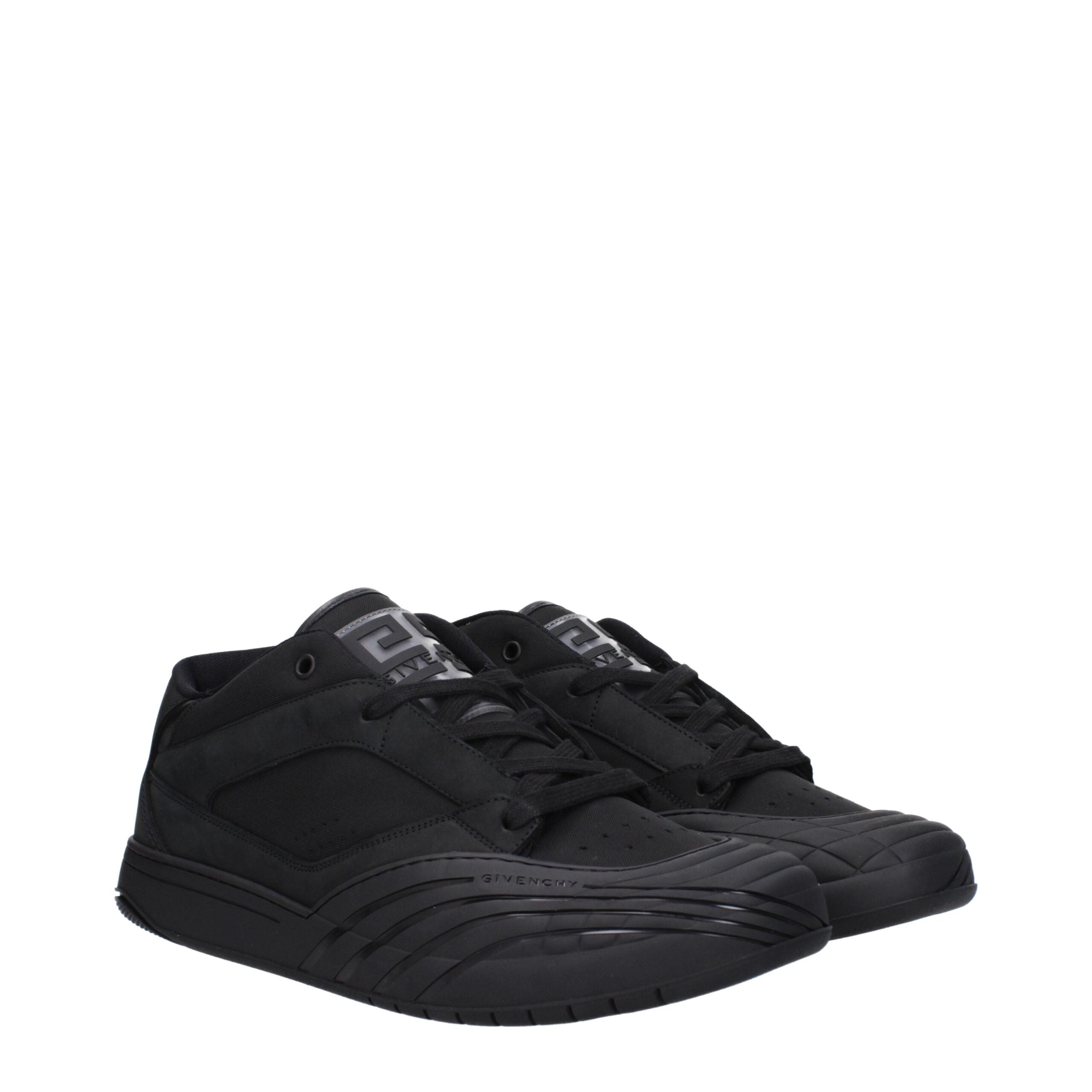 Givenchy Schwarze Stoff-Sneaker mit niedrigem Schaft