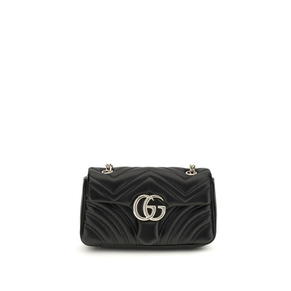 Gucci Schwarze Bos Taurus Kalbsleder Schultertasche
